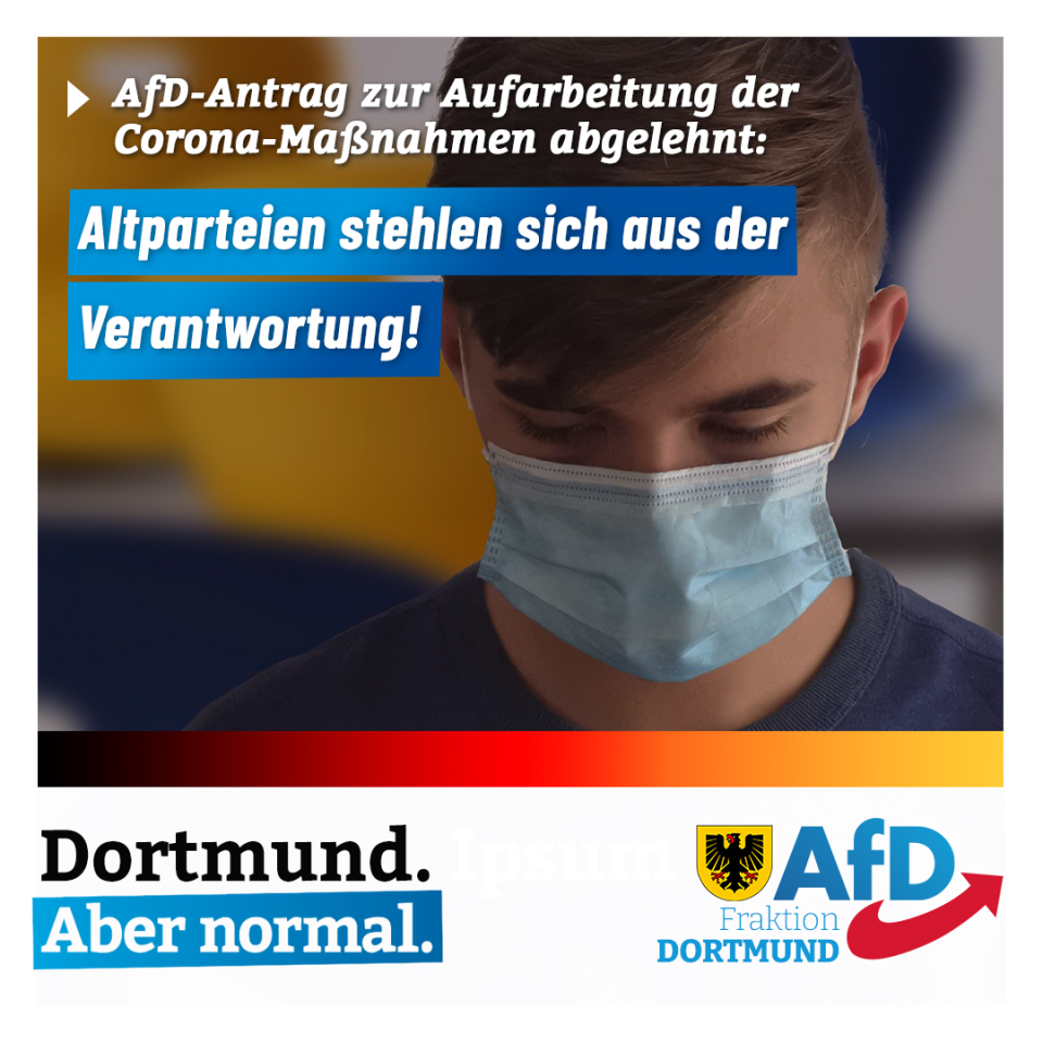 +++ Altparteien verhindern Aufarbeitung städtischer Corona-Maßnahmen +++