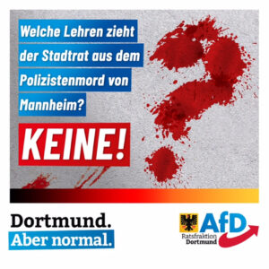 +++ Welche Lehren zieht der Stadtrat aus dem Polizistenmord von Mannheim? Keine! +++
