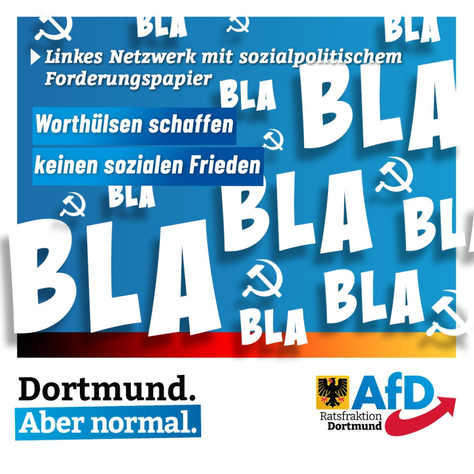 +++ Linkes Netzwerk mit sozialpolitischem Forderungspapier: Worthülsen schaffen keinen sozialen Frieden +++