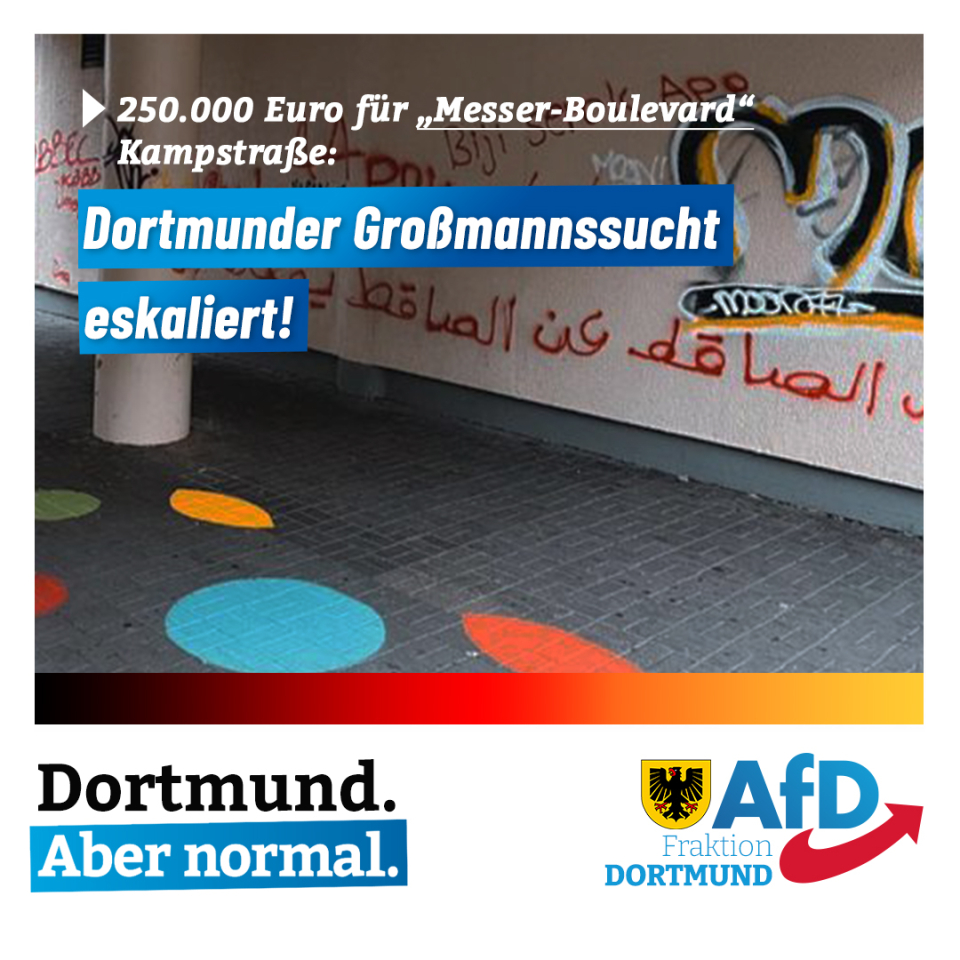 +++ 250.000 Euro für „Messer-Boulevard“ Kampstraße +++