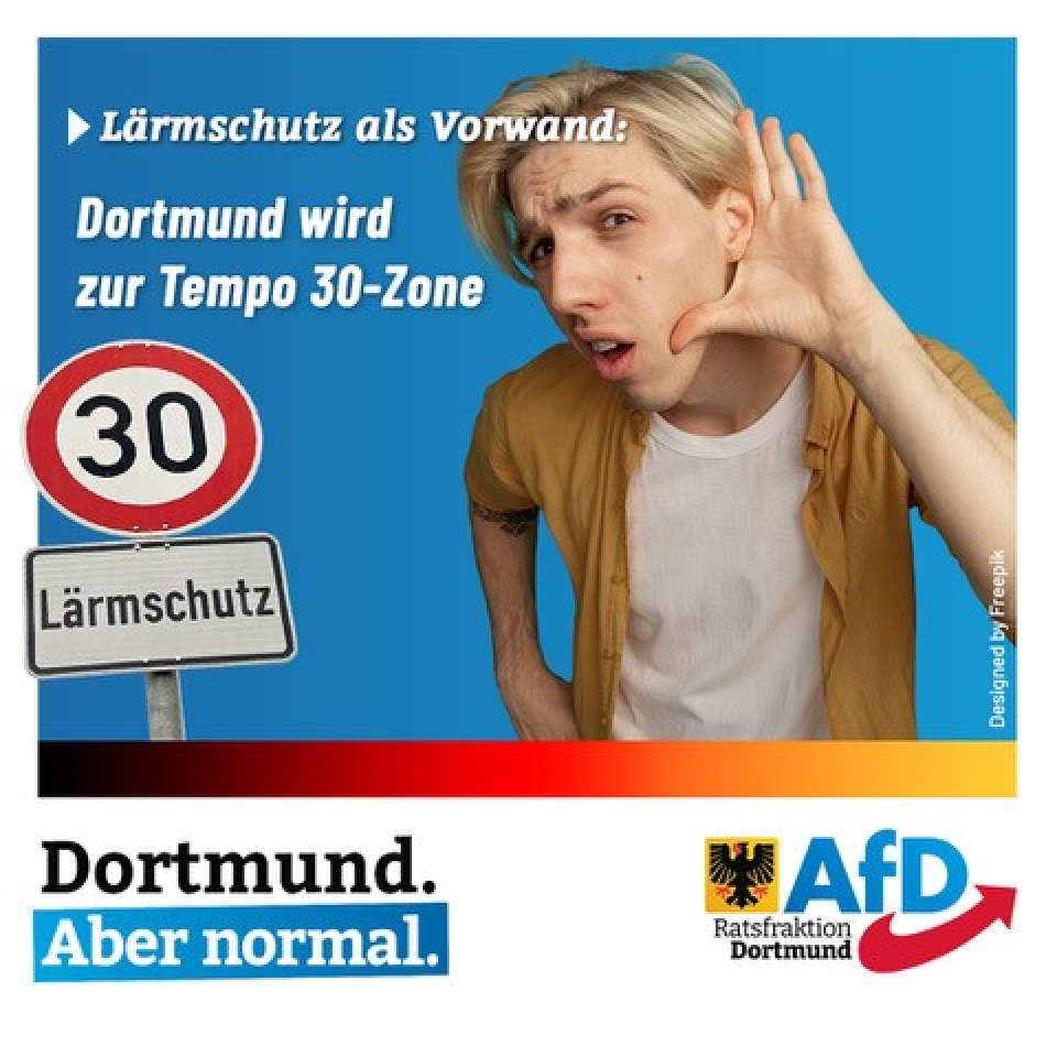 +++ Lärmschutz als Vorwand: Dortmund wird zur Tempo 30-Zone +++