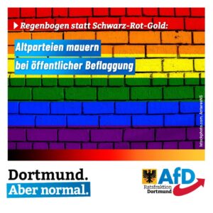 +++ Regenbogen statt Schwarz-Rot-Gold: Altparteien lehnen öffentliche Beflaggung ab +++