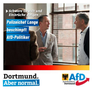 +++ Schwere Gewalt und Einbrüche steigen - Polizeichef Lange beschimpft AfD-Politiker +++