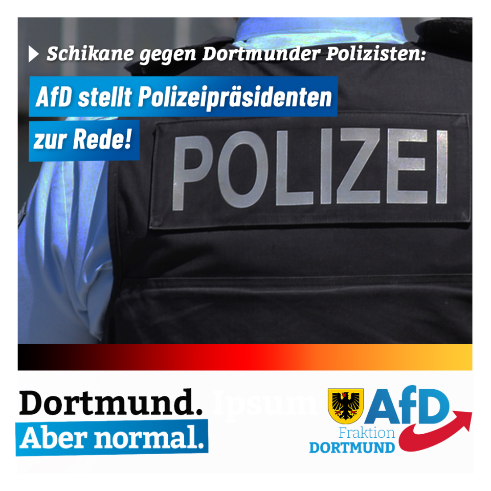 +++ AfD stellt Polizeipräsident Gregor Lange zur Rede +++