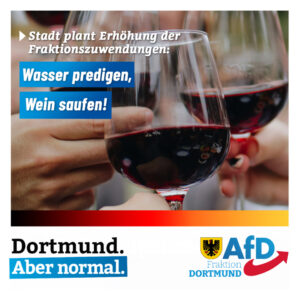 +++ Wasser predigen, Wein trinken - Stadt plant nächste Erhöhung der Fraktionszuwendungen +++
