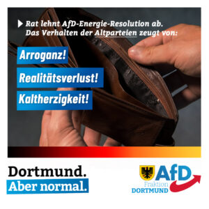 +++ Altparteien ignorieren Gründe der selbst verschuldeten Energiekrise +++