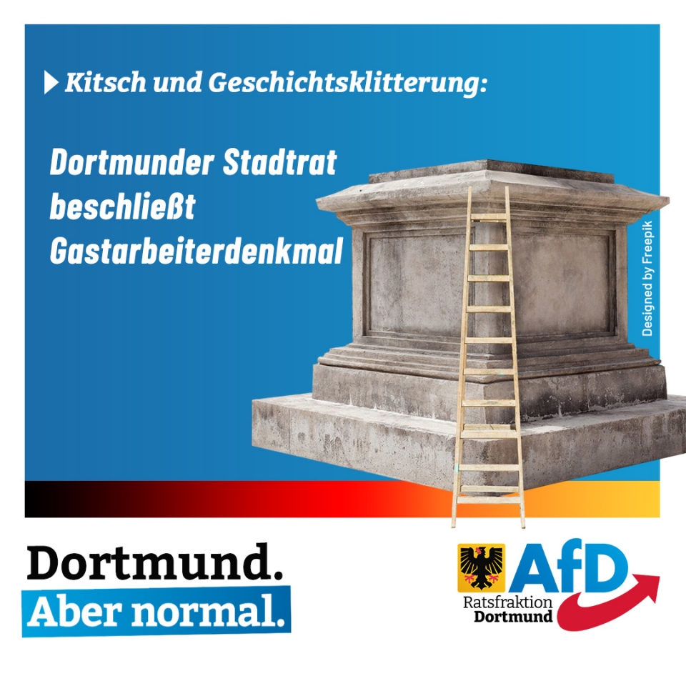 +++ Kitsch und Geschichtsklitterung: Dortmunder Stadtrat beschließt Gastarbeiterdenkmal +++