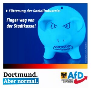 +++ Fütterung der Sozialindustrie: Finger weg von der Stadtkasse! +++