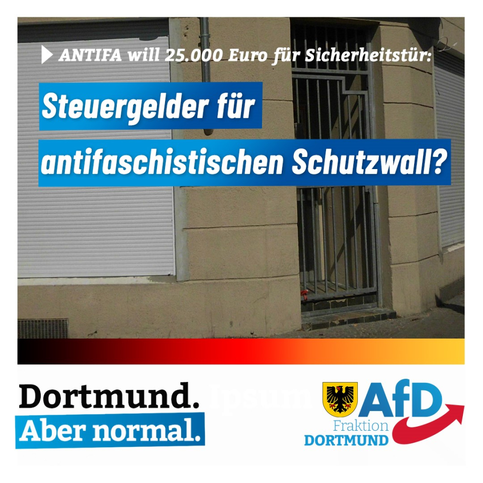 +++ Linkes Szenelokal in der Nordstadt will Steuergelder für „antifaschistischen Schutzwall“ +++