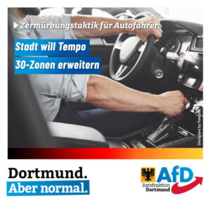 +++ Zermürbungstaktik für Autofahrer: Stadt will Tempo 30-Zonen erweitern +++