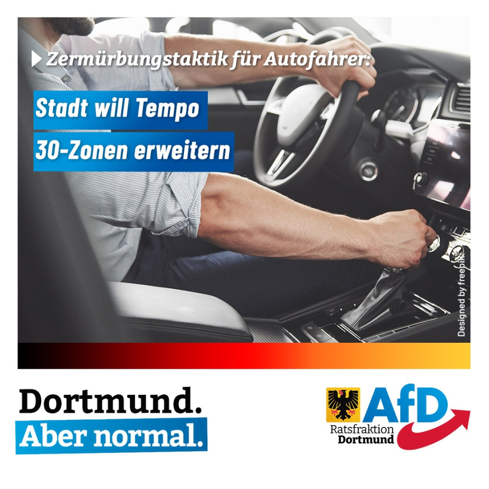+++ Zermürbungstaktik für Autofahrer: Stadt will Tempo 30-Zonen erweitern +++
