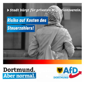 +++ Bürgschaft mit Steuergeldern für privaten Migrationsverein +++