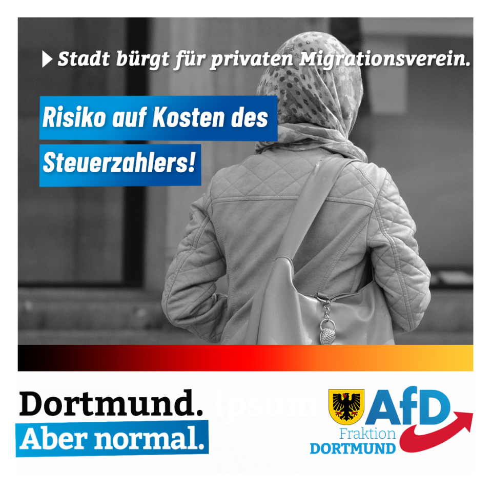 +++ Bürgschaft mit Steuergeldern für privaten Migrationsverein +++