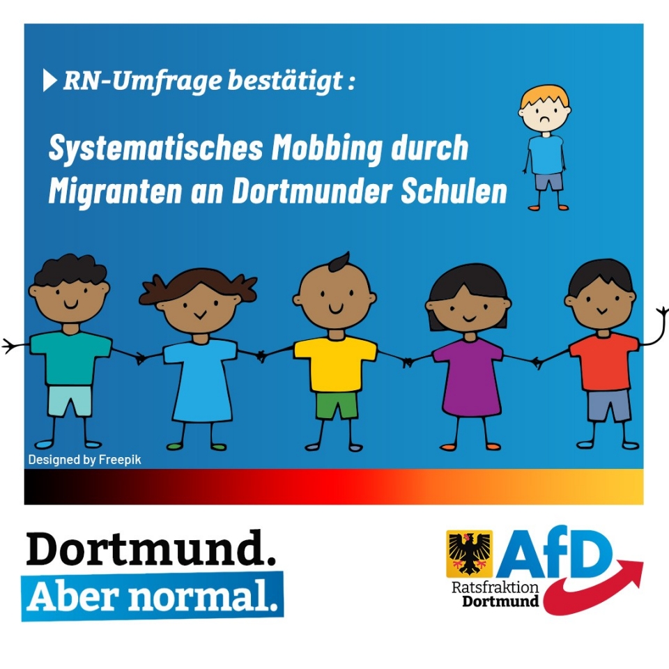 +++ RN-Umfrage bestätigt systematisches Mobbing durch Migranten an Dortmunder Schulen +++