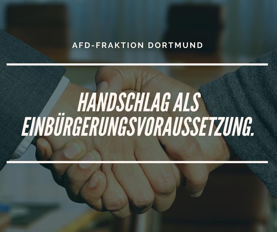 Handschlag als Einbürgerungsvoraussetzung nach § 10 StAG