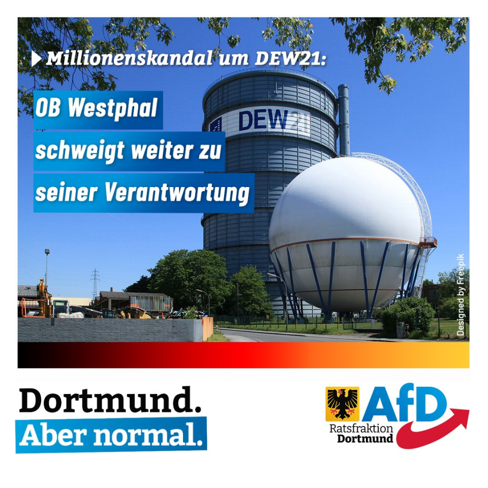 +++ Millionenskandal um DEW21: OB Westphal schweigt weiter zu seiner Verantwortung +++