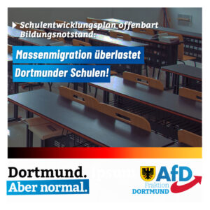 +++ Schulentwicklungsplan offenbart Bildungsnotstand in Dortmund +++