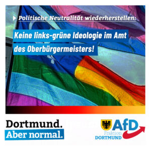 +++ Ideologischen Sumpf des Oberbürgermeisters austrocknen +++