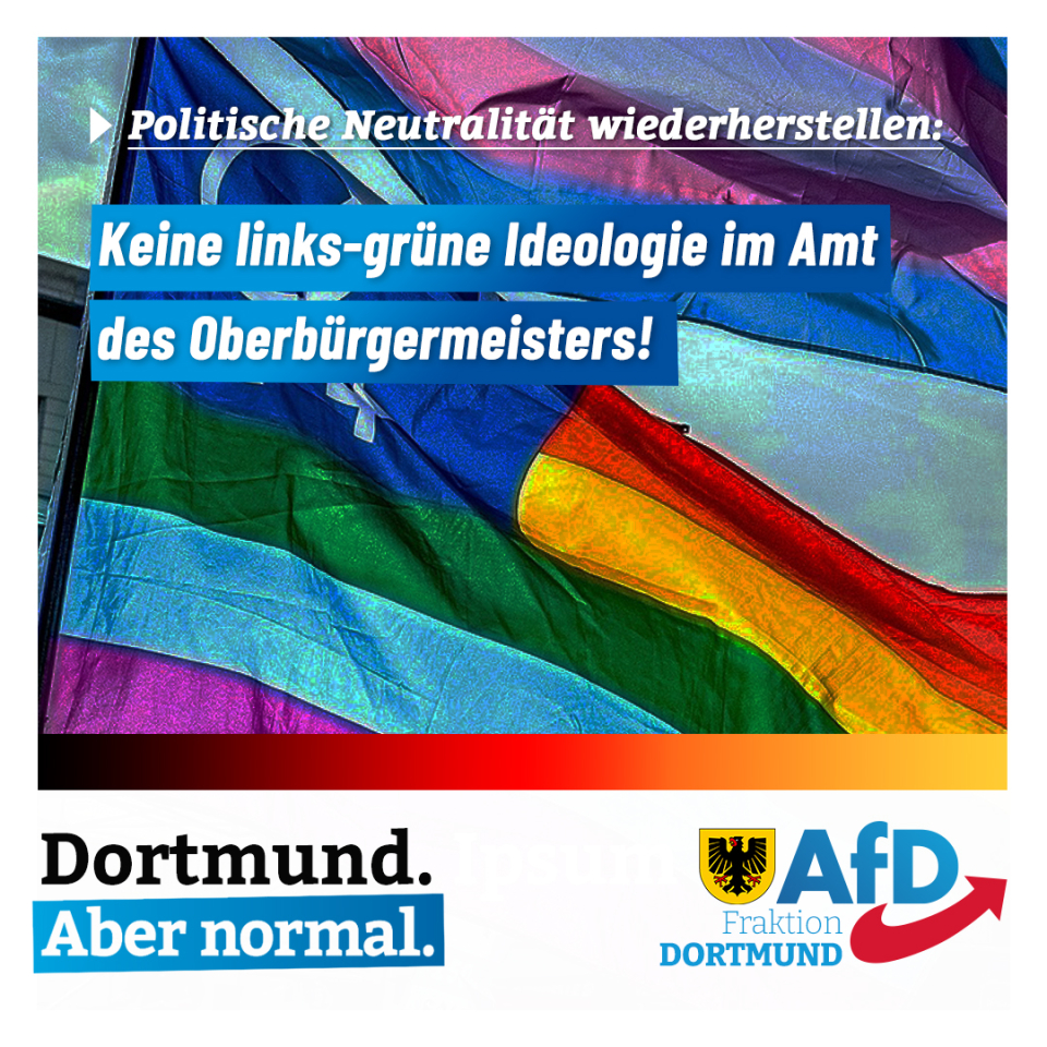 +++ Ideologischen Sumpf des Oberbürgermeisters austrocknen +++