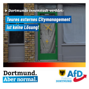 +++ Citymanagement: Letzte Stufe des Versagens der Altparteien +++