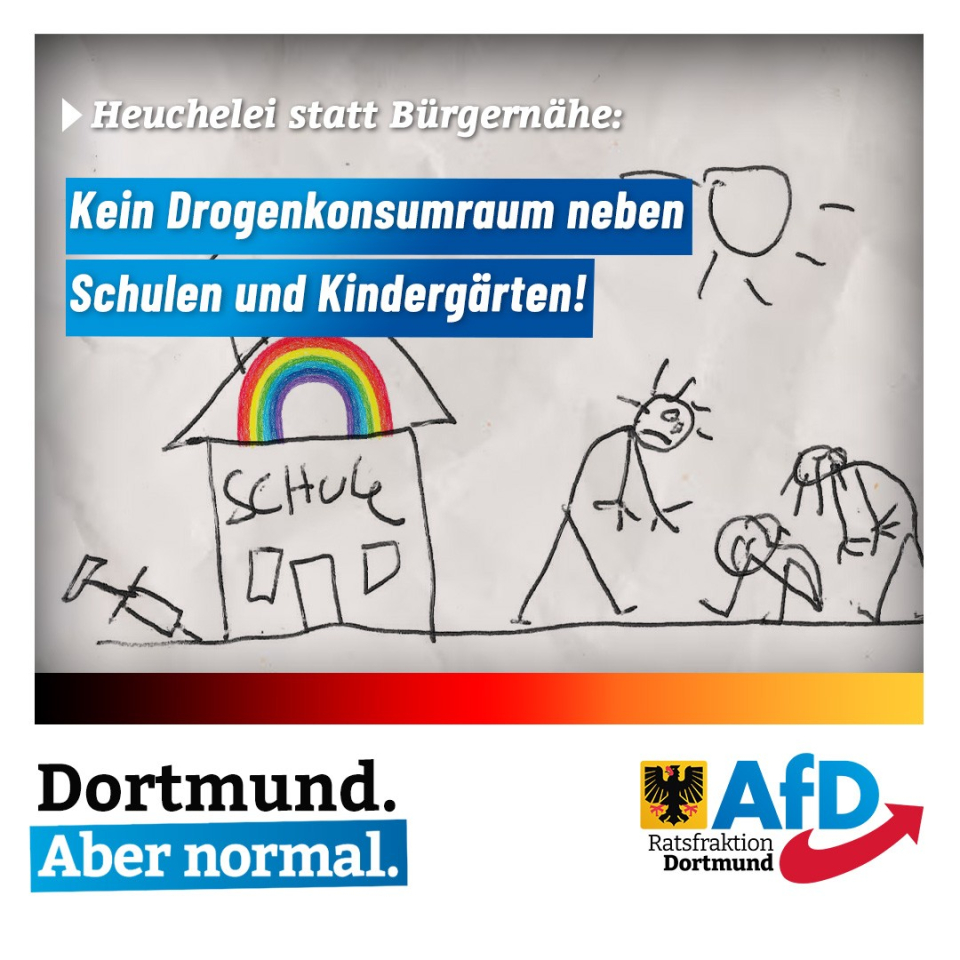 +++ Kein Drogenkonsumraum neben Schulen und Kindergärten! +++