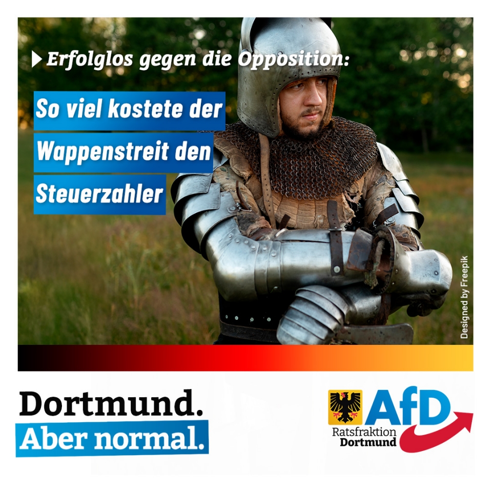 +++ Erfolglos gegen die Opposition: So viel kostete der Wappenstreit den Dortmunder Steuerzahler +++