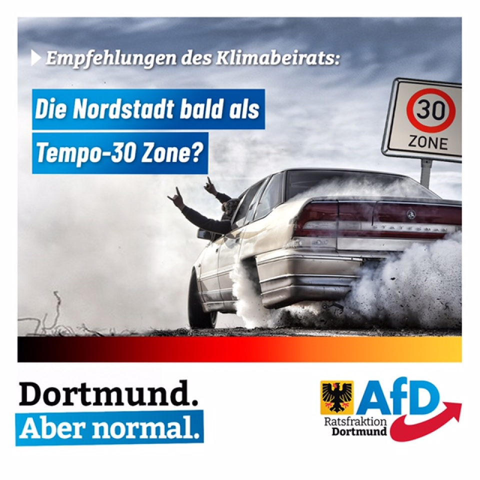 +++ Empfehlungen des Klimabeirats: Die Nordstadt bald als Tempo-30 Zone? +++