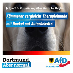 +++ Tierische Helfer finden bei Altparteien und Verwaltung keine Anerkennung +++