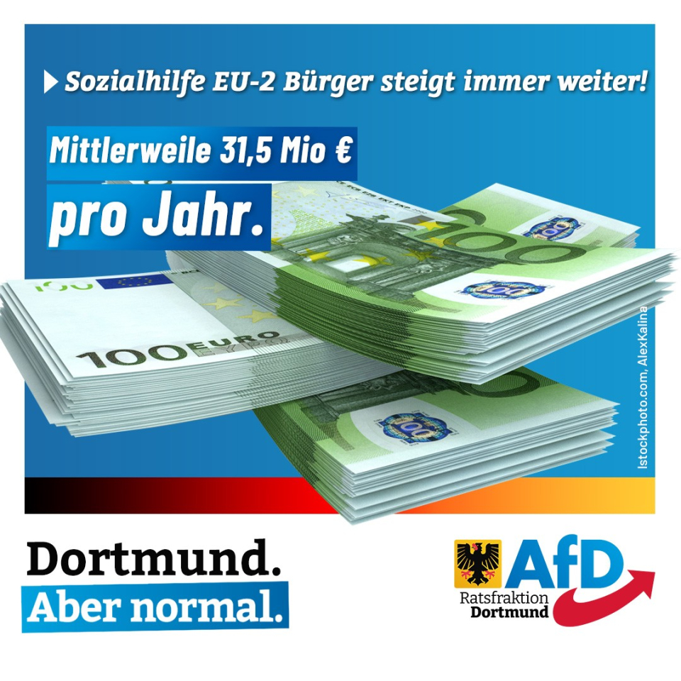 +++ Sozialhilfeausgaben für Rumänen und Bulgaren nun fast dreimal so hoch wie 2017 +++